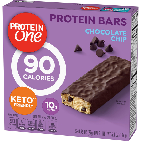 Protein One 90 Calorie Chocolate Chip Keto Friendly Protein Bars