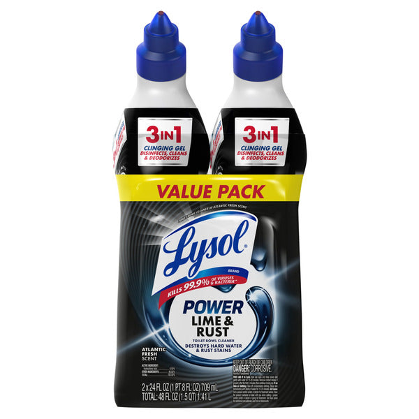 Lysol Power Lime & Rust Atlantic Fresh Scent Toilet Bowl Cleaner