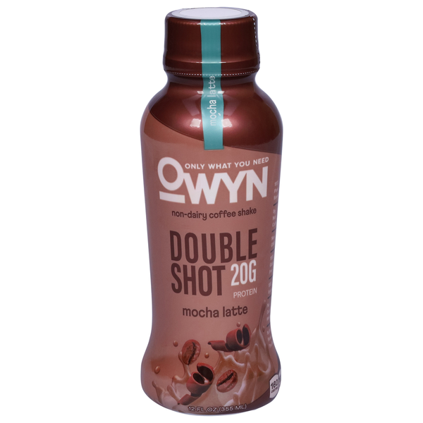 OWYN Coffee Shake, Non-Dairy, Double Shot, Mocha Latte