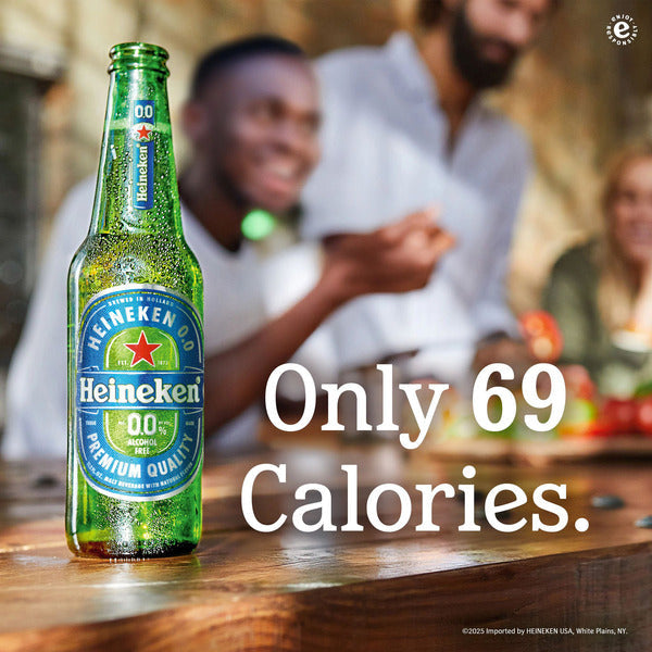Heineken 0.0 Non-Alcoholic Beer, 12 Pack, 11.2 fl oz Bottles