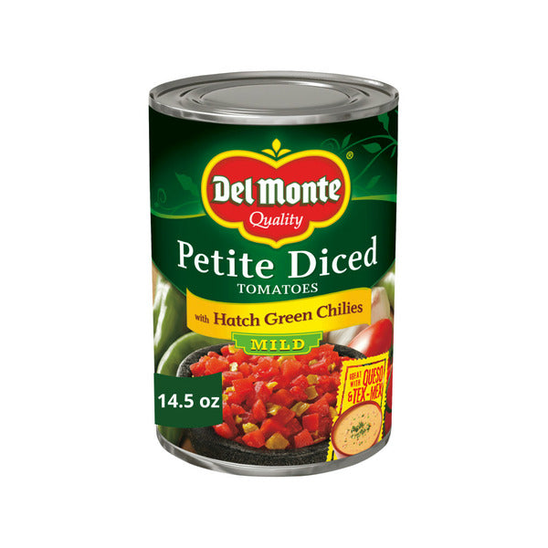 Del Monte Petite Diced Tomatoes with Mild Hatch Green Chilies