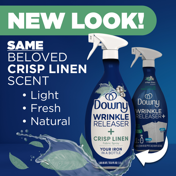 Downy Wrinkle Releaser + Crisp Linen Fabric Spray