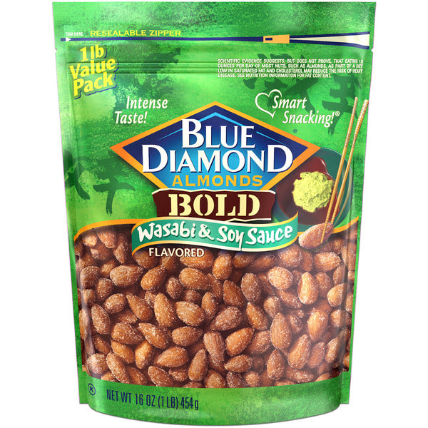 Blue Diamond BOLD Almonds, Wasabi & Soy Sauce