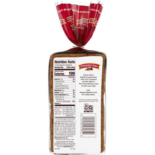 Pepperidge Farm Cinnamon Swirl Breakfast Bread