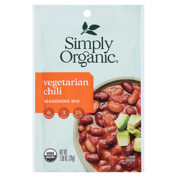 Simply Organic Seasoning Mix, Vegetarian Chili