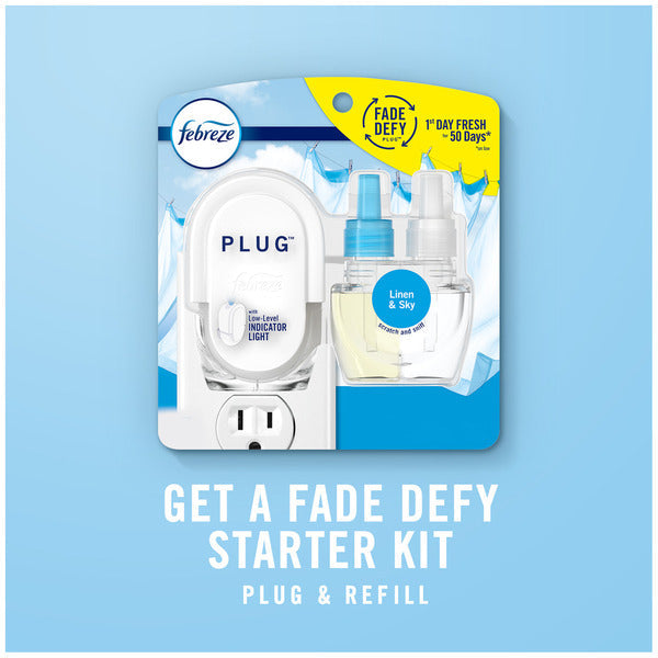 Febreze Odor-Eliminating Fade Defy Air Freshener Refill, Downy April Fresh
