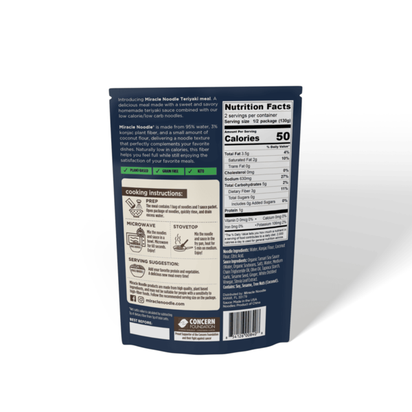 Miracle Noodle Keto Meal, Teriyaki