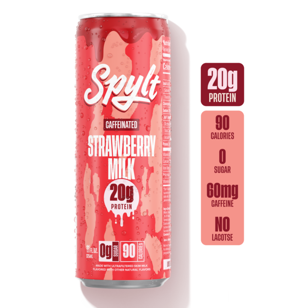 Spylt Strawberry Milk, 20g Protein, 90 Calories