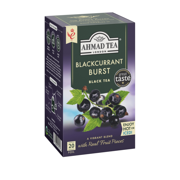 Ahmad Tea Blackcurrant Burst Black Tea Bags