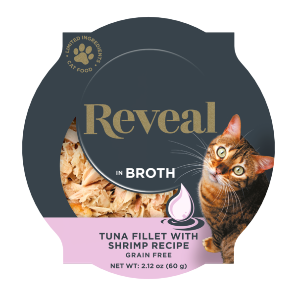 Reveal Natural Wet Cat Food, Tuna with Shrimp in Broth