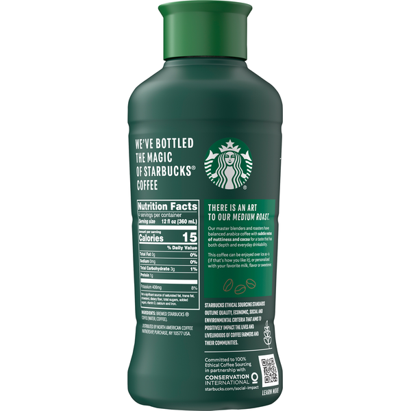 Starbucks Unsweetened Medium Roast Black Iced Coffee