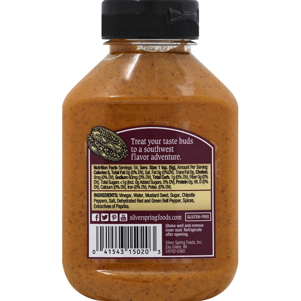 Silver Spring Mustard, Chipotle, Smoky Pepper