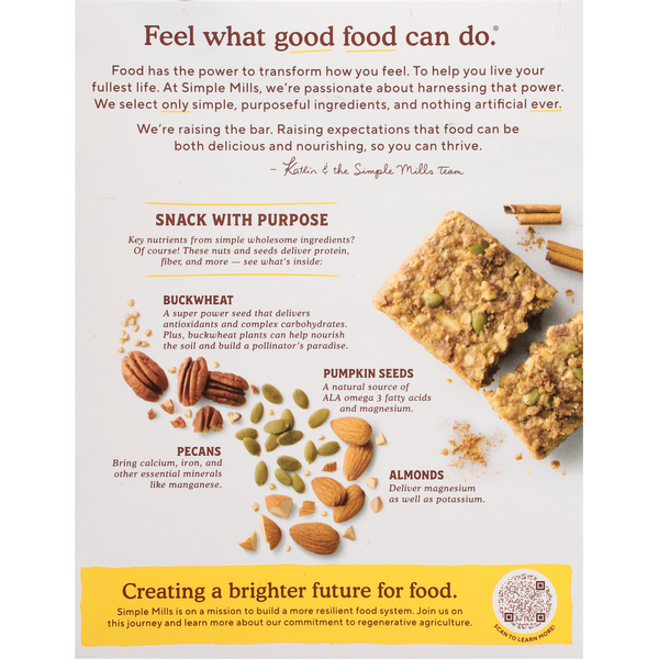 Simple Mills Nut & Seed Toasted Almond Pecan Trail Bar