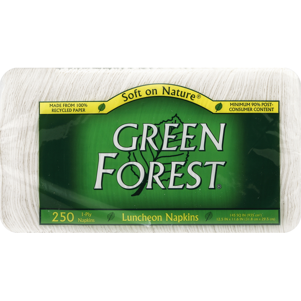 Green Forest Napkins, Luncheon, 1-Ply