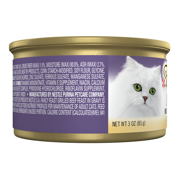 Purina Fancy Feast Grilled Beef Feast in Gravy Wet Cat Food