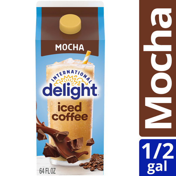 International Delight Iced Coffee, Mocha, Ready to Pour Coffee Drinks Made with Real Milk and Cream, 64 FL OZ Carton