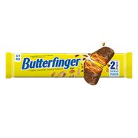 Butterfinger Share Size Candy Bar, 2 Count, Crispety Crunchety Peanut-Buttery On-The-Go Sweet Treat, 3.7 oz Pack