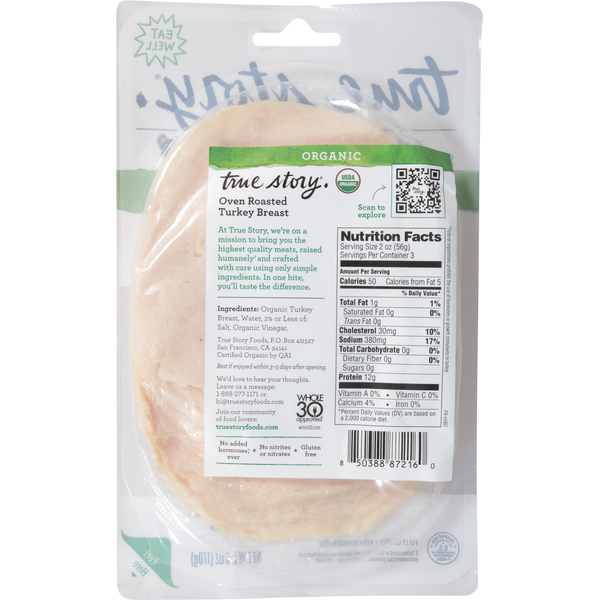 True Story Organic Oven Roasted Turkey Breast