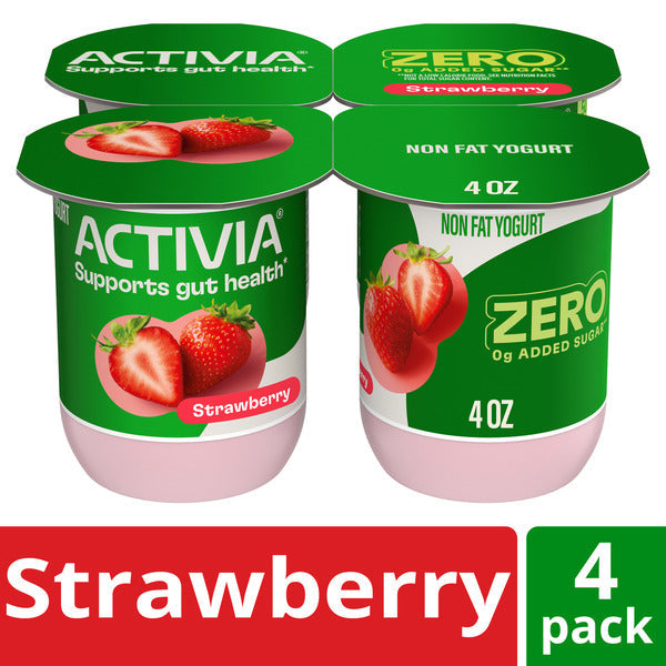 Activia Probiotic Blended Nonfat Strawberry Yogurt