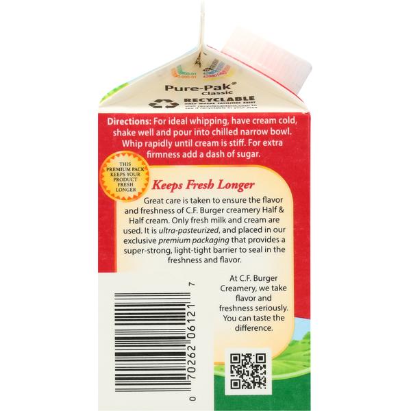 C.F. Burger Creamery Heavy Whipping Cream