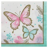 Party Creations Napkin, Butterfly Shimmer, 2-Ply️