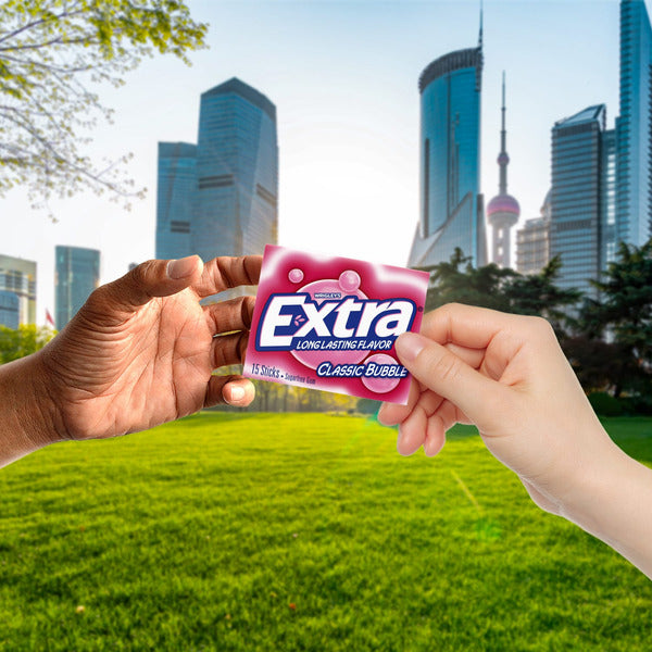Extra Classic Bubble Sugar Free Chewing Gum Pack