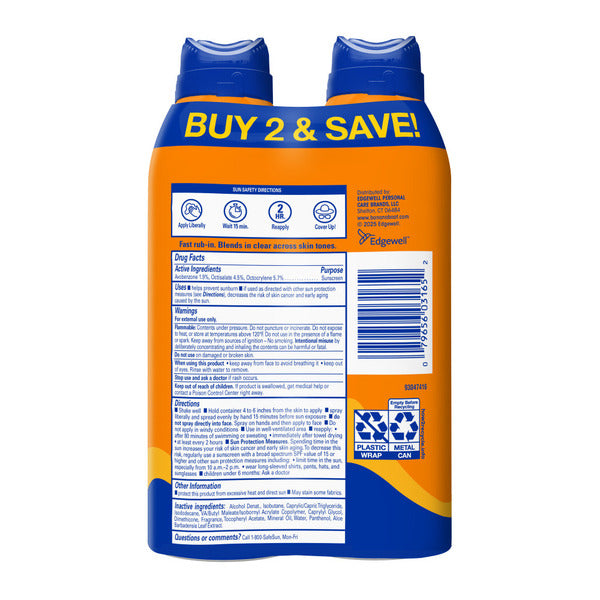 Banana Boat Clean Sunscreen Spray, Ultra, Sport, Broad Spectrum SPF 30