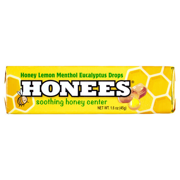 Honees Honey Lemon Menthol Eucalyptus Drops
