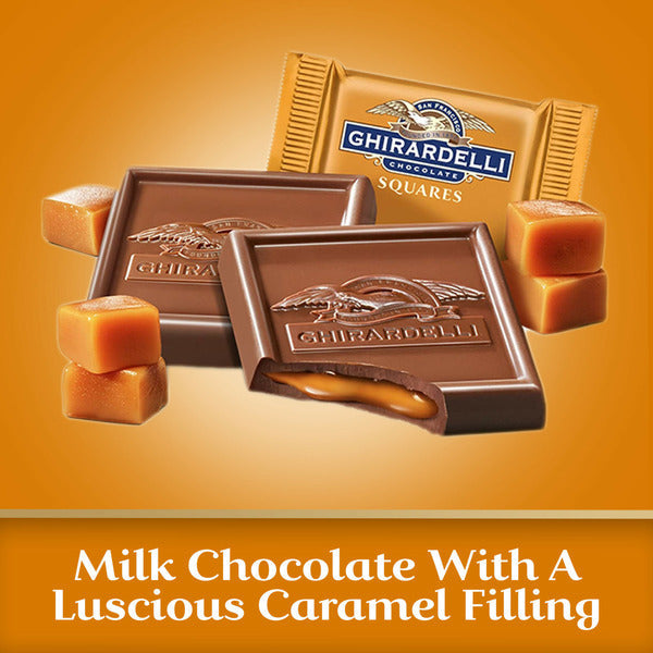 Ghirardelli Milk Chocolate Squares with Caramel Filling