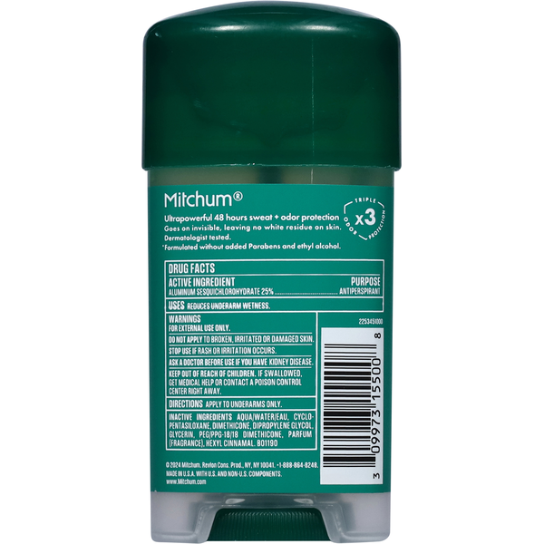 Mitchum Mens Unscented Antiperspirant & Deodorant