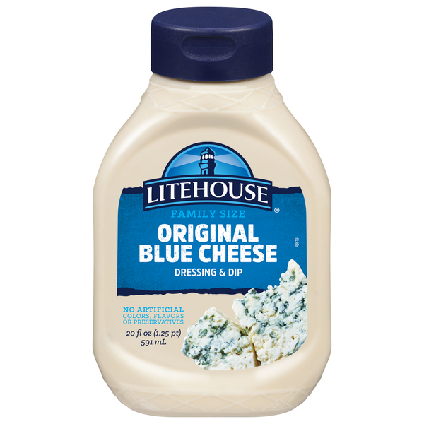Litehouse Dressing & Dip, Original Blue Cheese, Family Size
