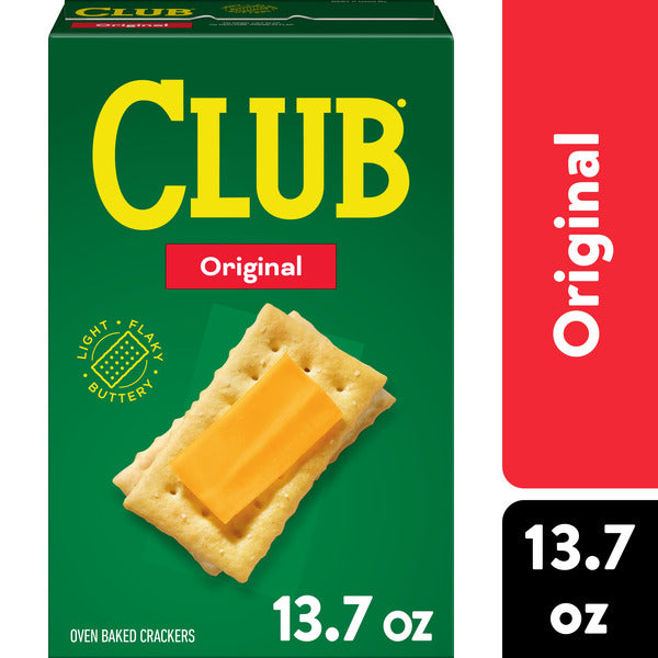 Club Original Crackers, Lunch Snacks, 13.7 oz