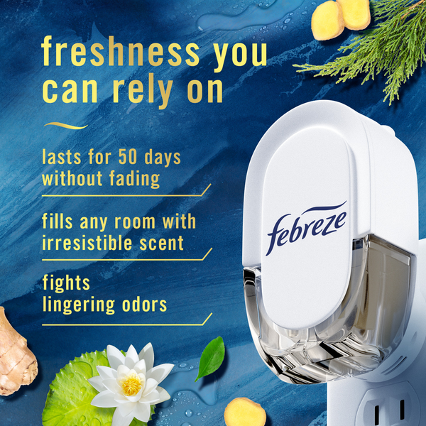 Febreze PLUG Air Freshener Odor Fighter Ocean Scent