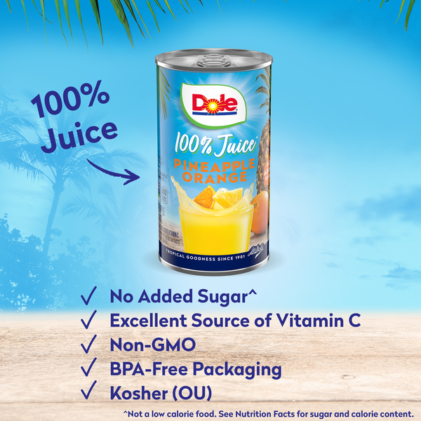 Dole 100% Juice, Pineapple Orange