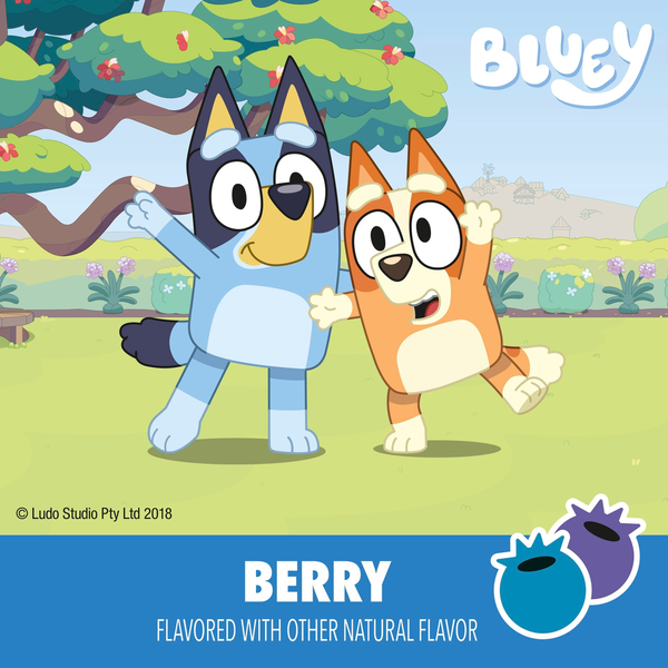 Go-Gurt Bluey Berry Kids Fat Free Yogurt Snack Tubes