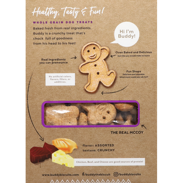Buddy Biscuits Treats for Dogs, Crunchy, Assorted Flavors