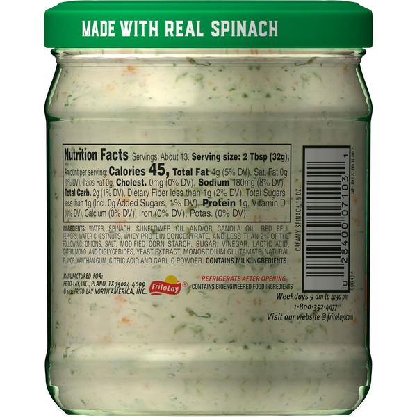 Tostitos Creamy Spinach Dip