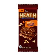 HEATH Chocolatey English Toffee XL, Candy Bar, 4 oz (16 Pieces)