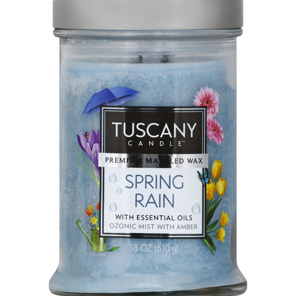 Tuscany Candle Marbled Wax, Premium, Spring Rain