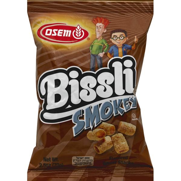 Osem Wheat Snacks, Bissli, Smokey Flavored