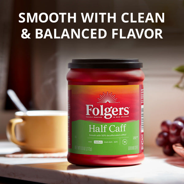 Folgers Half Caff Medium Roast Coffee