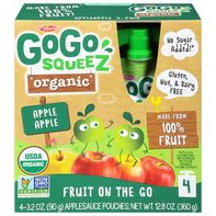 GoGo Squeez Apple Sauce, Organic, Fruit On The Go,...
️