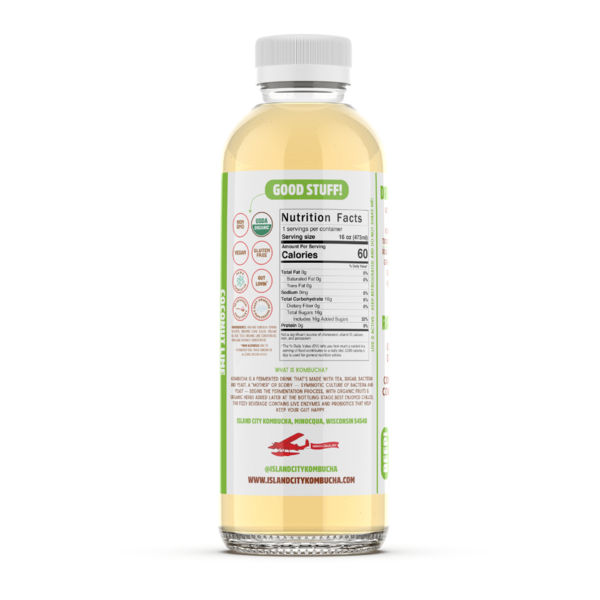 Island City Kombucha Organic, Coconut Lime Kombucha