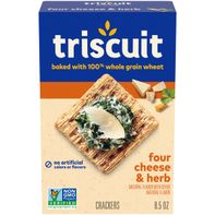 TRISCUIT Four Cheese & Herb Whole Grain Wheat Crac...
️