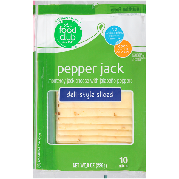 Sliced Pepperjack Cheese