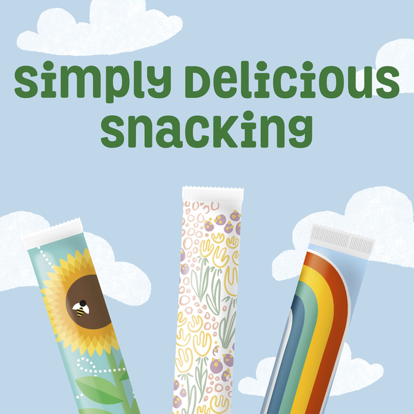 Simply Go-Gurt Vanilla and Raspberry Kids Low Fat Yogurt Tubes