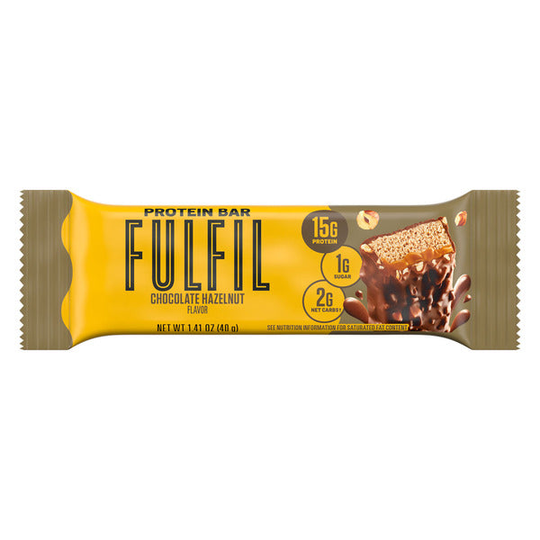 FULFIL Chocolate Hazelnut Flavored Protein Bar, 1.41 oz