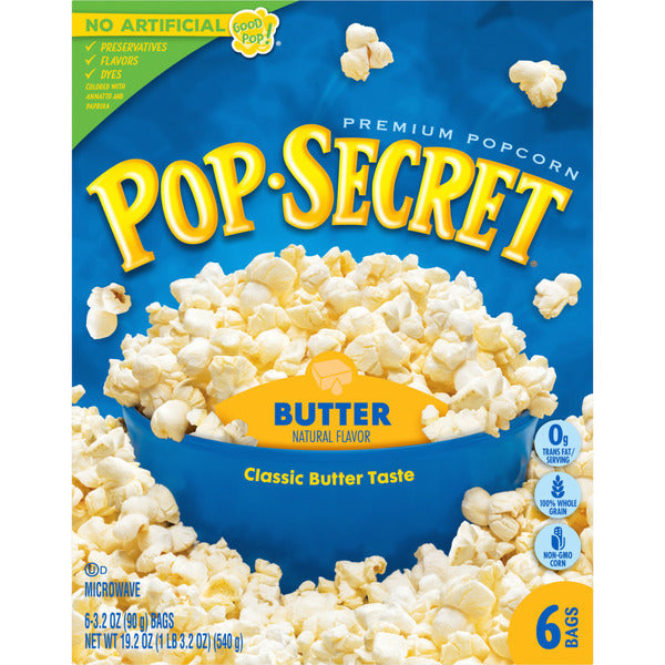 Pop Secret Butter Microwave Popcorn DestGlow