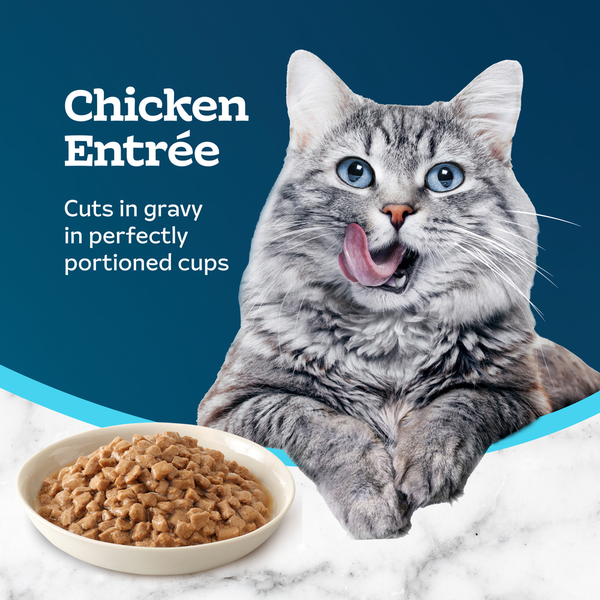 Blue Buffalo Tastefuls Savory Singles Wet Cat Food, Chicken, Twin Pack Cups