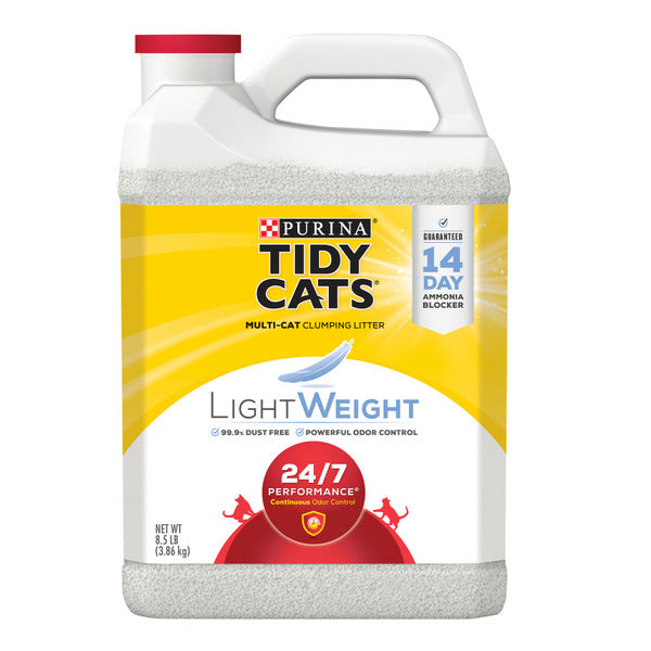 Purina Tidy Cats Light Weight, Low Dust, Clumping Cat Litter, 24/7 Performance Multi Cat Litter
